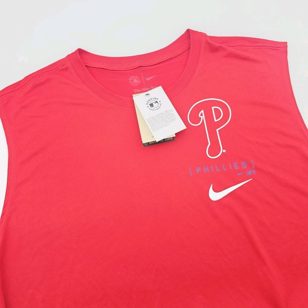 Philadelphia Phillies Nike Baseball Tee Men's Sz 3XL Red Dri-Fit Tank Top Shirt